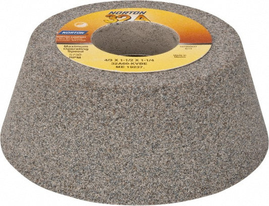 Norton 66243530361 Tool & Cutting Grinding Wheel 4" Dia, 60 Grit, K Hardness, Type 11