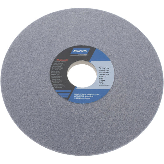 Norton 66252941647 Tool & Cutting Grinding Wheel 7" Dia, 60 Grit, K Hardness, Type 12