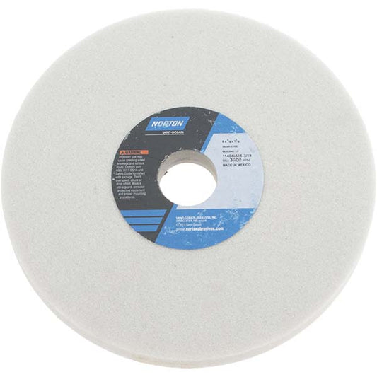 Norton 66253044180 Surface Grinding Wheel 8" Dia, 3/4" Thick, 1-1/4" Hole, 46 Grit, K Hardness