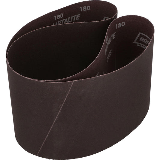 Norton 78072722550 Abrasive Belt  6" Wide, 48" OAL, 180 Grit, Aluminum Oxide