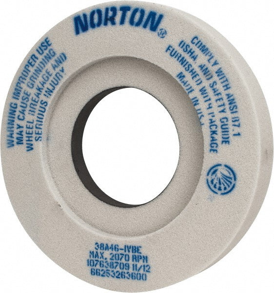 Norton 66253263600 Surface Grinding Wheel 12" Dia, 2" Thick, 5" Hole, 46 Grit, I Hardness