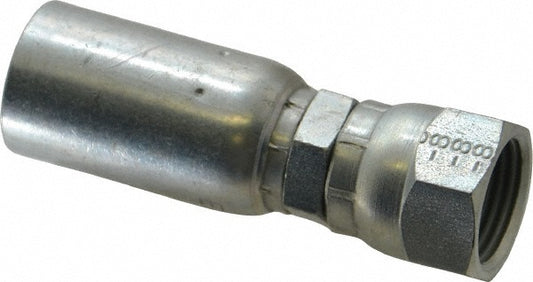 Eaton 06Z-608-BG Hydraulic Hose Female Swivel Fitting 0.3750" Hose ID, 0.5000" Hose OD, Hose Size 6, 3/4-16 Thread