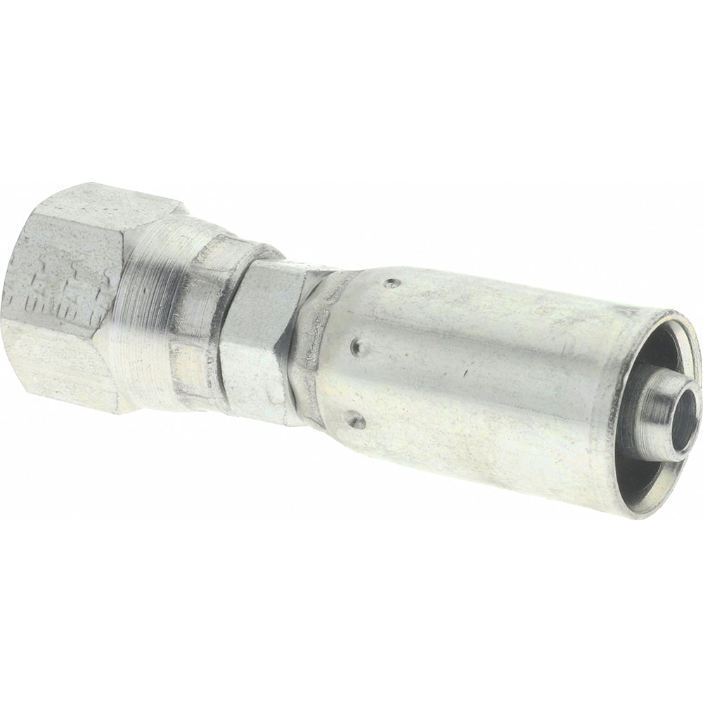 Eaton 04E-604 Hydraulic Hose Female Swivel Fitting 0.2500" Hose ID, 0.2500" Hose OD, Hose Size 4, 7/16-20 Thread, 7,000 psi