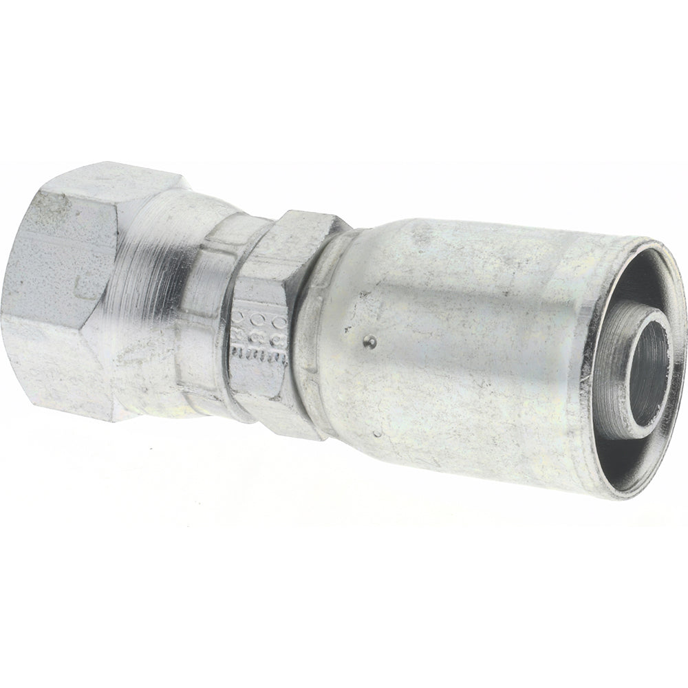 Eaton 08E-608 Hydraulic Hose Female Swivel Fitting 0.5000" Hose ID, 0.5000" Hose OD, Hose Size 8, 3/4-16 Thread, 4,000 psi
