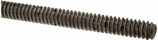 All America Threaded Products 01053 General-Purpose Threaded Rod #10-24, 3' OAL, Low-Carbon Steel, Oil Finish