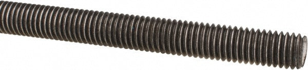 ALL AMERICA THREADED PRODUCTS 01113 General-Purpose Threaded Rod 1/2-13, 3' OAL, Low-Carbon Steel, Oil Finish