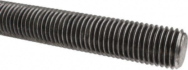 ALL AMERICA THREADED PRODUCTS 01163 General-Purpose Threaded Rod 1-8, 3' OAL, Low-Carbon Steel, Oil Finish