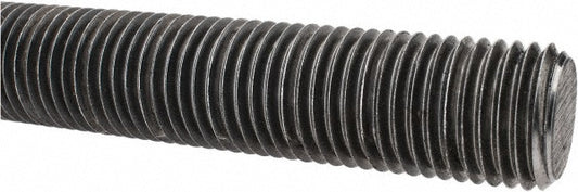 ALL AMERICA THREADED PRODUCTS 11318 General-Purpose Threaded Rod 1-1/4-7, 3' OAL, Low-Carbon Steel, Oil Finish