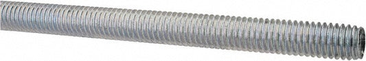ALL AMERICA THREADED PRODUCTS 03103 General-Purpose Threaded Rod 7/16-14, 3' OAL, Low-Carbon Steel, Zinc Finish