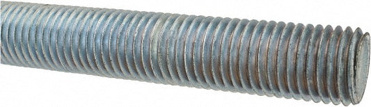 ALL AMERICA THREADED PRODUCTS 03163 General-Purpose Threaded Rod 1-8, 3' OAL, Low-Carbon Steel, Zinc Finish