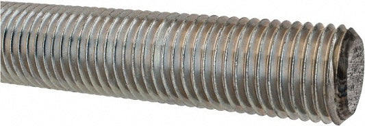 ALL AMERICA THREADED PRODUCTS 10318 General-Purpose Threaded Rod 1-1/4-7, 3' OAL, Low-Carbon Steel, Zinc Finish