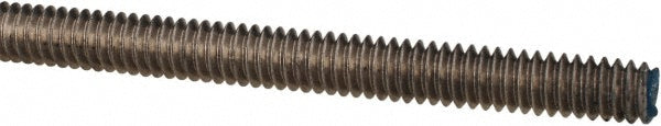 ALL AMERICA THREADED PRODUCTS 7803 General-Purpose Threaded Rod 1/4-20, 3' OAL, Stainless Steel, Plain Finish