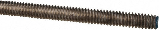 ALL AMERICA THREADED PRODUCTS 7803 General-Purpose Threaded Rod 1/4-20, 3' OAL, Stainless Steel, Plain Finish