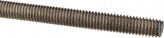 All America Threaded Products 7818 General-Purpose Threaded Rod 3/8-16, 3' OAL, Stainless Steel, Plain Finish