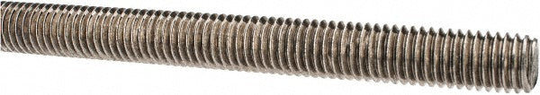 ALL AMERICA THREADED PRODUCTS 45501 General-Purpose Threaded Rod 1/2-13, 3' OAL, Stainless Steel, Plain Finish