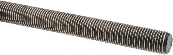 ALL AMERICA THREADED PRODUCTS 10343 General-Purpose Threaded Rod 3/8-24, 3' OAL, Stainless Steel, Plain Finish