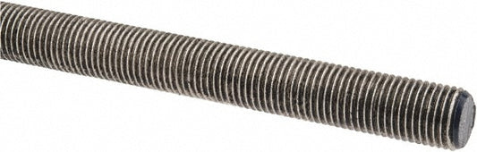 ALL AMERICA THREADED PRODUCTS 10343 General-Purpose Threaded Rod 3/8-24, 3' OAL, Stainless Steel, Plain Finish