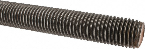 All America Threaded Products 05163 General-Purpose Threaded Rod 1-8, 3' OAL, Alloy Steel, Plain Finish