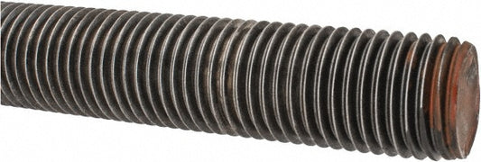 All America Threaded Products 05183 General-Purpose Threaded Rod 1-1/4-7, 3' OAL, Alloy Steel, Plain Finish