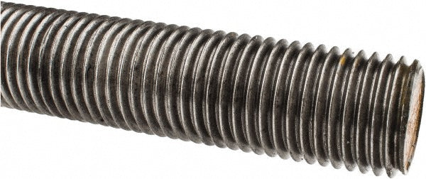 All America Threaded Products 05203 General-Purpose Threaded Rod 1-1/2-6, 3' OAL, Alloy Steel, Plain Finish
