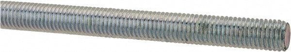 ALL AMERICA THREADED PRODUCTS 2333 General-Purpose Threaded Rod 1/4-28, 3' OAL, Low-Carbon Steel, Zinc Finish