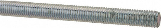 ALL AMERICA THREADED PRODUCTS 2333 General-Purpose Threaded Rod 1/4-28, 3' OAL, Low-Carbon Steel, Zinc Finish