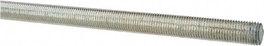 ALL AMERICA THREADED PRODUCTS 20305 General-Purpose Threaded Rod 7/16-20, 3' OAL, Low-Carbon Steel, Zinc Finish