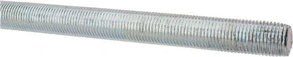 ALL AMERICA THREADED PRODUCTS 2363 General-Purpose Threaded Rod 1/2-20, 3' OAL, Low-Carbon Steel, Zinc Finish