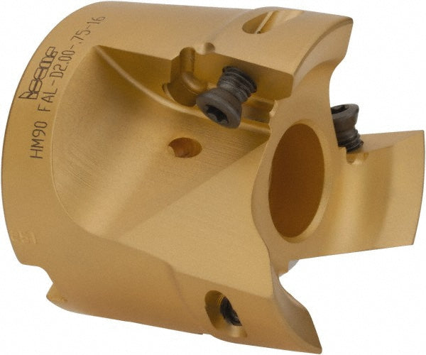 Iscar 3102769 2" Cut Dia, 3/4" Arbor Hole Dia, 0.622" Max Depth, Indexable Square-Shoulder Face Mill