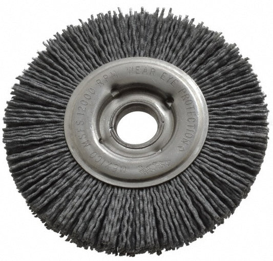 Osborn 0002240500 Wheel Brush 4" Wheel Dia, 5/8" Face Width, Crimped