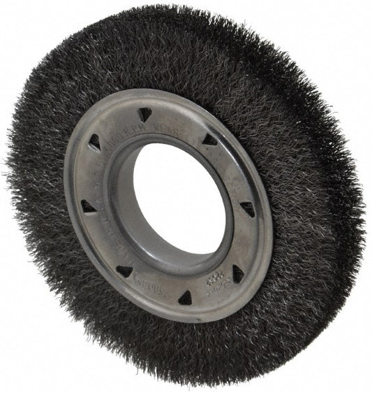 Osborn 0002243100 Wheel Brush 6" Wheel Dia, 7/8" Face Width, 0.0080" Wire Dia, Crimped