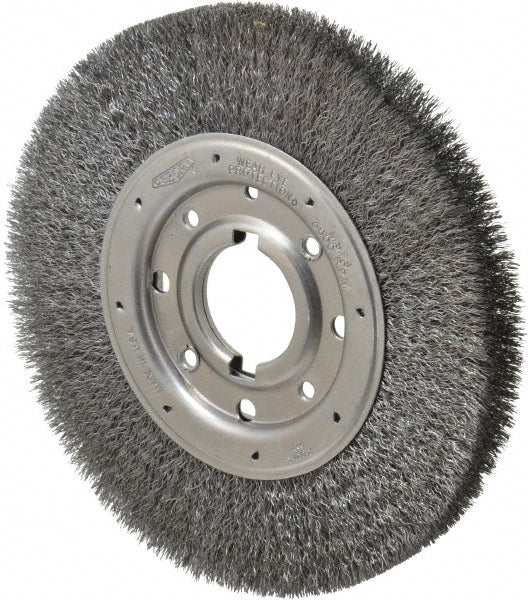 Osborn 0002243900 Wheel Brush 10" Wheel Dia, 1-1/4" Face Width, 0.0118" Wire Dia, Crimped