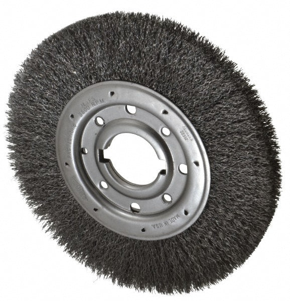 Osborn 0002244000 Wheel Brush 10" Wheel Dia, 1-1/4" Face Width, 0.0140" Wire Dia, Crimped