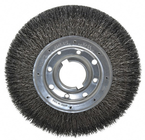 Osborn 0002244100 Wheel Brush 10" Wheel Dia, 1-1/4" Face Width, 0.0200" Wire Dia, Crimped