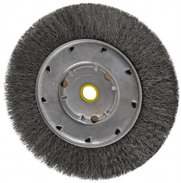 Osborn 0002140200 Wheel Brush 6" Wheel Dia, 5/8" Face Width, 0.0080" Wire Dia, Crimped