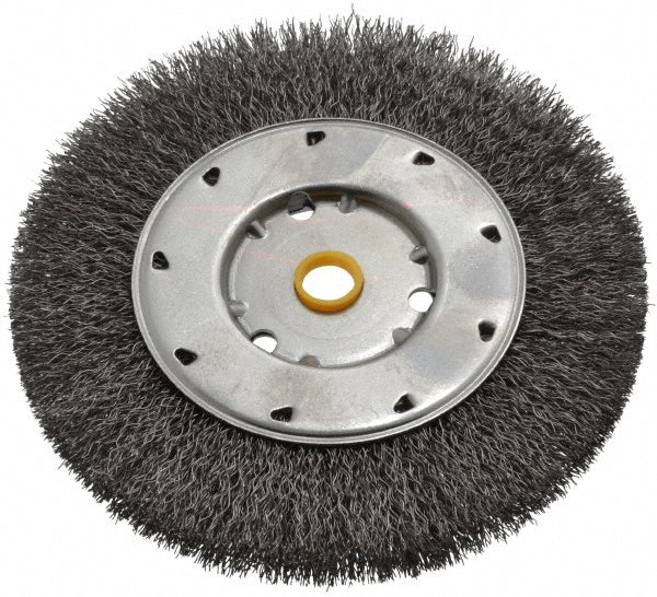 Osborn 0002140300 Wheel Brush 6" Wheel Dia, 5/8" Face Width, 0.1180" Wire Dia, Crimped