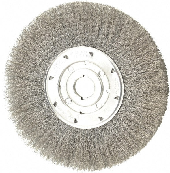 Osborn 0002140900 Wheel Brush 10" Wheel Dia, 5/8" Face Width, 0.0104" Wire Dia, Crimped