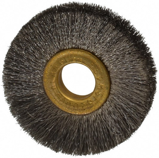 Osborn 0001141700 Wheel Brush 2" Wheel Dia, 1/4" Face Width, 0.0050" Wire Dia, Crimped