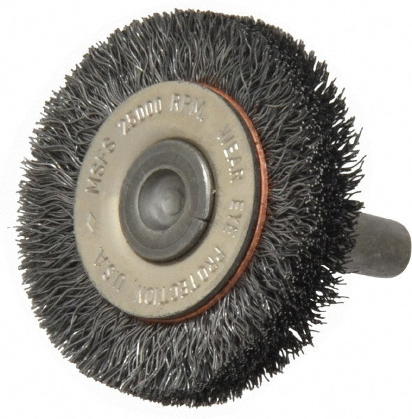 Osborn 0001143300 Wheel Brush 1-1/2" Wheel Dia, 3/8" Face Width, 0.0080" Wire Dia, Crimped