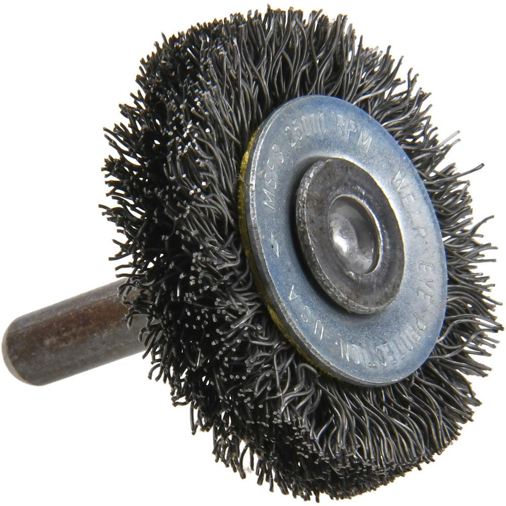 Osborn 0001143400 Wheel Brush 1-1/2" Wheel Dia, 3/8" Face Width, 0.0118" Wire Dia, Crimped