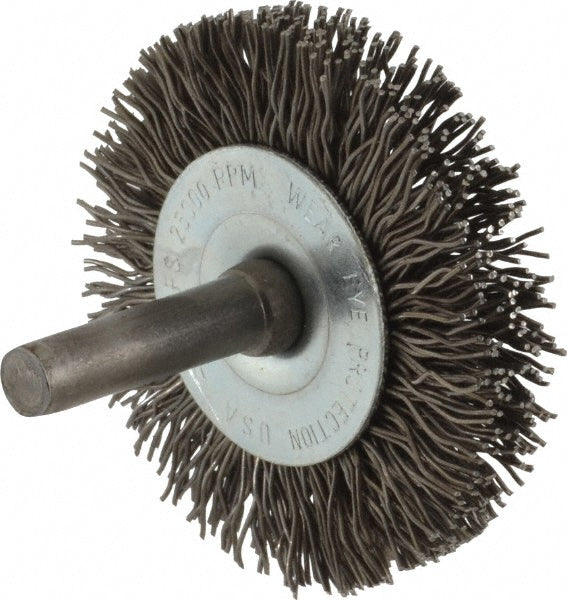 Osborn 0001143800 Wheel Brush 2" Wheel Dia, 3/8" Face Width, 0.0200" Wire Dia, Crimped
