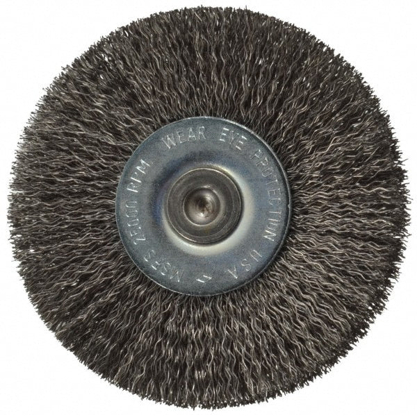 Osborn 0001143900 Wheel Brush 2-1/2" Wheel Dia, 7/16" Face Width, 0.0080" Wire Dia, Crimped