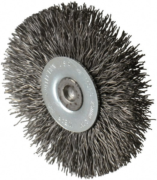 Osborn 0001144000 Wheel Brush 2-1/2" Wheel Dia, 7/16" Face Width, 0.0140" Wire Dia, Crimped