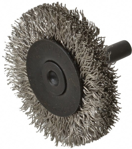 Osborn 0001145000 Wheel Brush 2" Wheel Dia, 3/8" Face Width, 0.0140" Wire Dia, Crimped