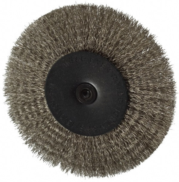 Osborn 0001145500 Wheel Brush 4" Wheel Dia, 1/2" Face Width, 0.0080" Wire Dia, Crimped