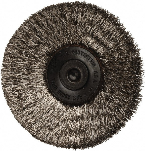Osborn 0001147500 Wheel Brush 2-1/2" Wheel Dia, 7/16" Face Width, 0.0060" Wire Dia, Crimped
