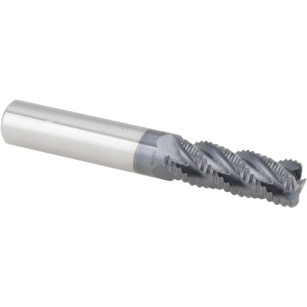 ProMax 101-02414 Roughing End Mill 3/8" Dia, 4 Flutes, Single End