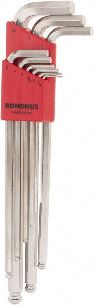 Bondhus 17099 9 Piece L-Key Ball End Hex Key Set