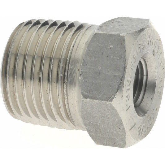 Merit Brass 3614D-0802 Pipe Bushing 1/2 x 1/8", 316 & 316L Stainless Steel