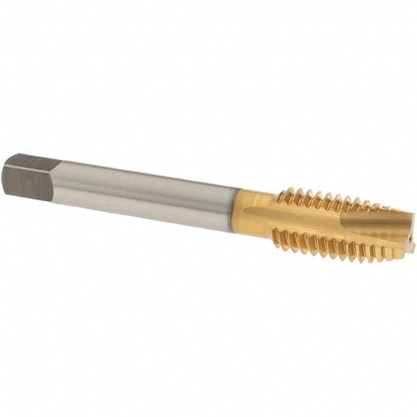 OSG 1232405 Spiral Point Tap 1/2-13 UNC, 3 Flutes, Plug Chamfer, 3B Class of Fit, HSS, TiN Coated